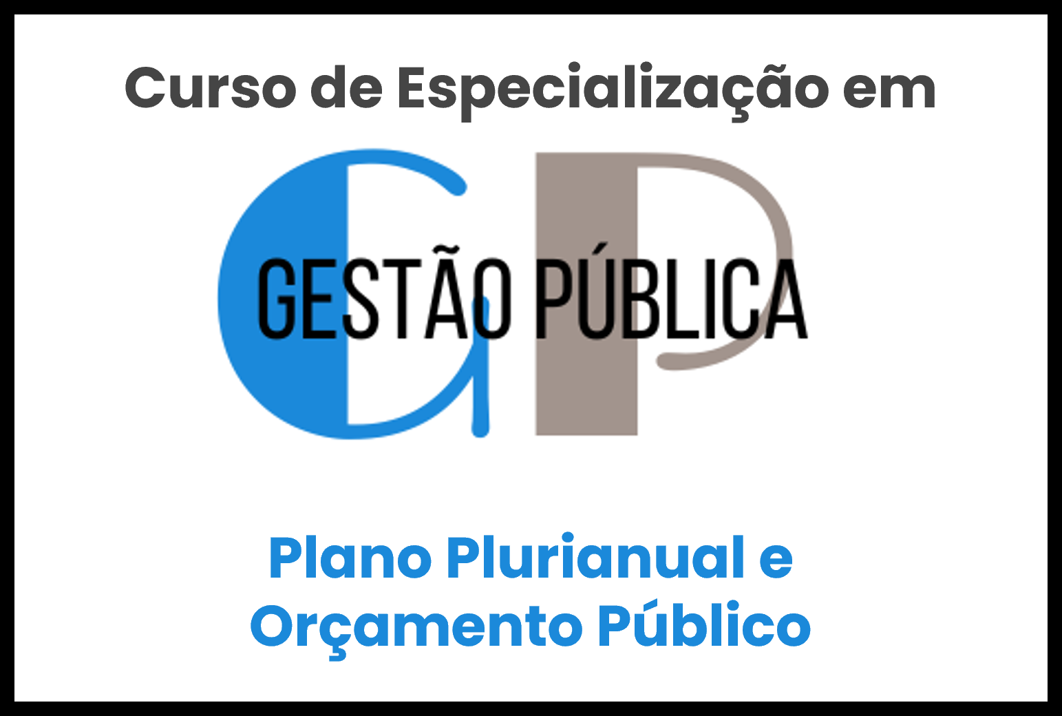 Plano Plurianual e Orçamento Público