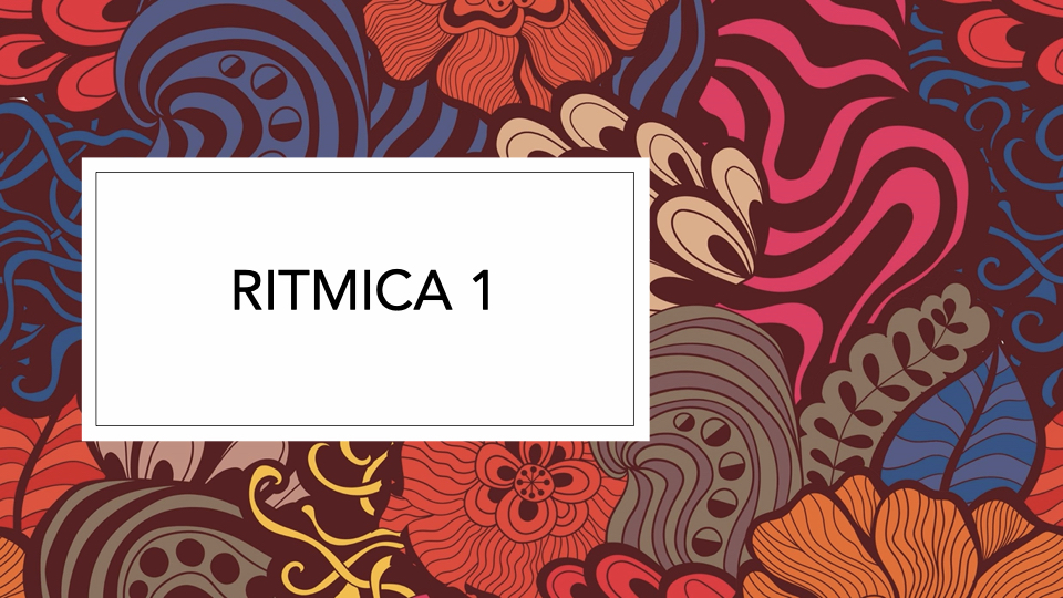 RÍTMICA 1 - Turma A